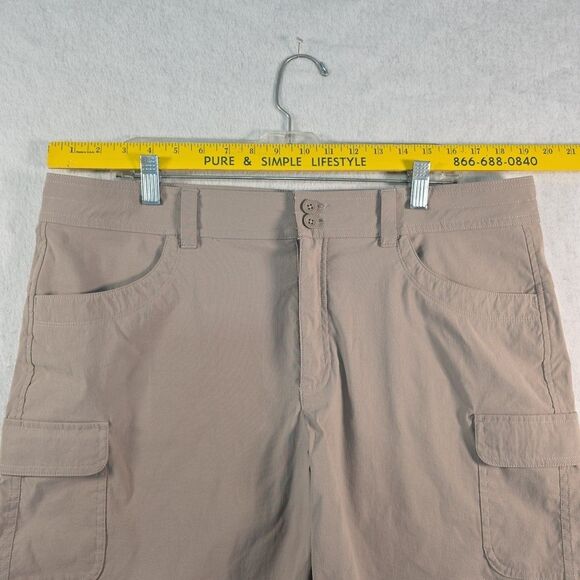 Eddie Bauer  Summer Trail Shorts Women's Size 16 High Rise Cargo Hiking Dri Fit - Picture 4 of 8